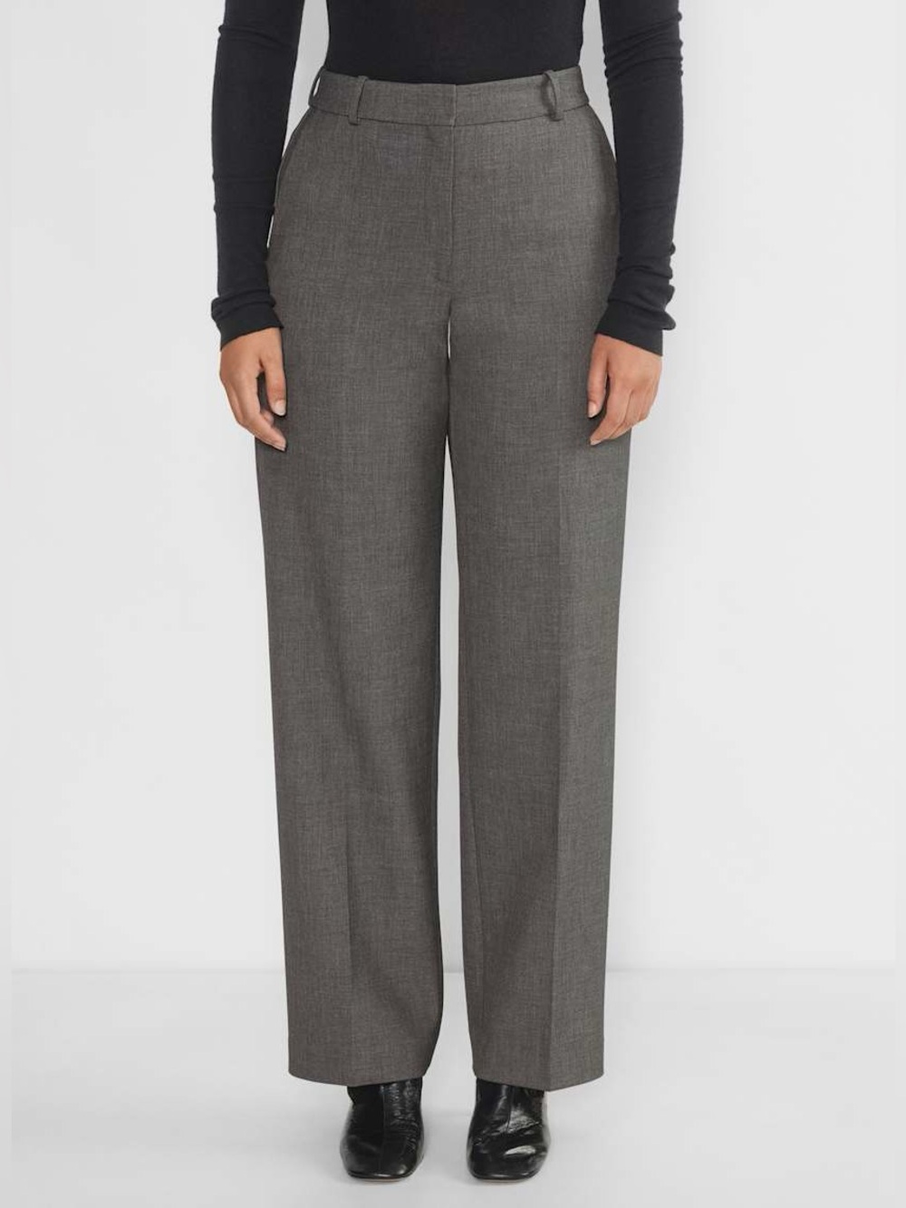 Babaton Agency Curve-Fit Pant - Eversential™ Heather Charcoal Size 6 Aritzia